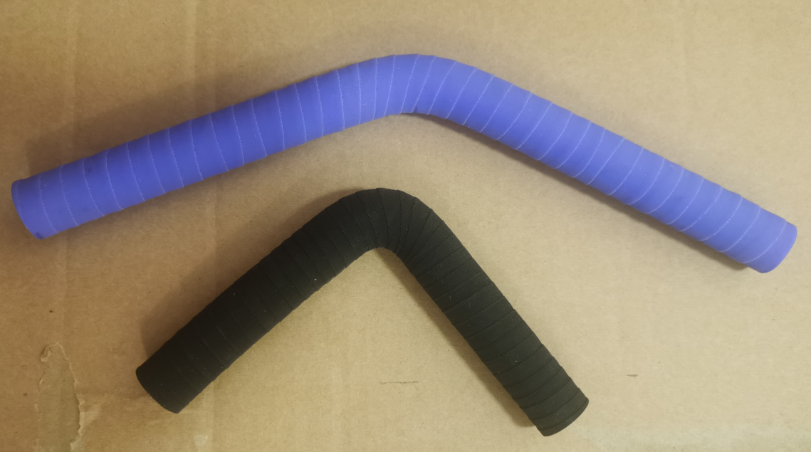 matte outer surface finlish elbow silicone hose 